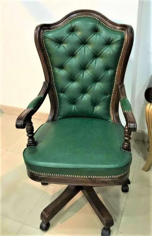 Revolving Boss Chair - Pure Teak Wood